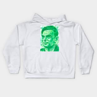 ALAN TURING watercolor portrait .1 Kids Hoodie